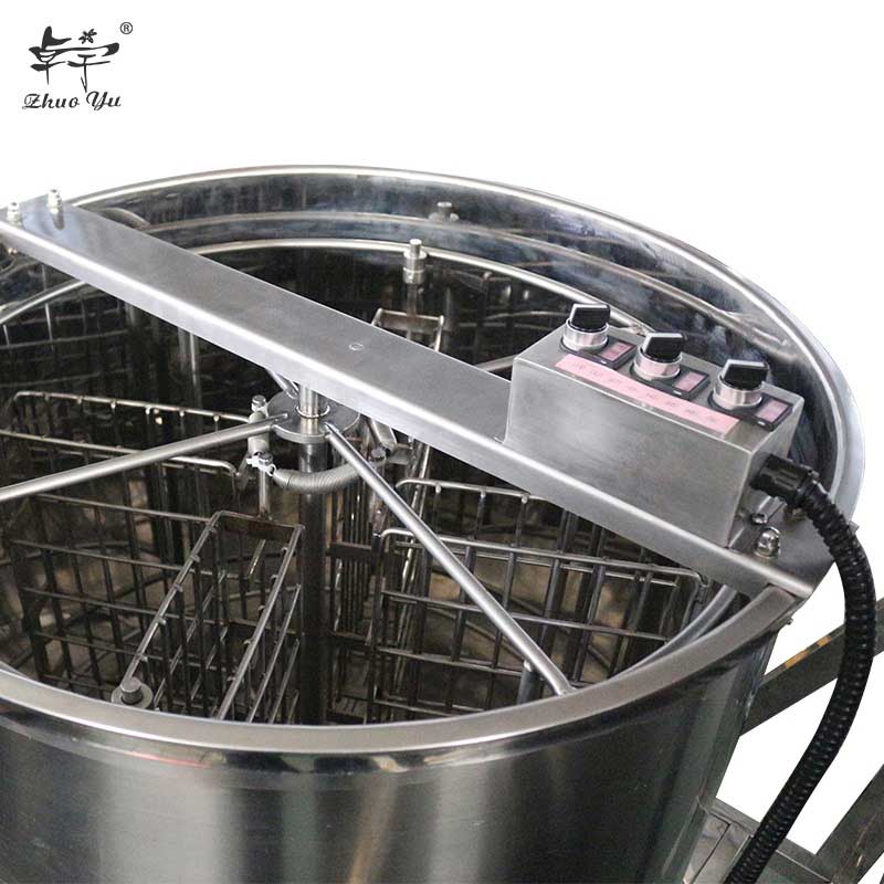 Hot Sale Honey Making Machine 8 Frames Manual/Electric Seamless Stainless Steel Honey Extractor
