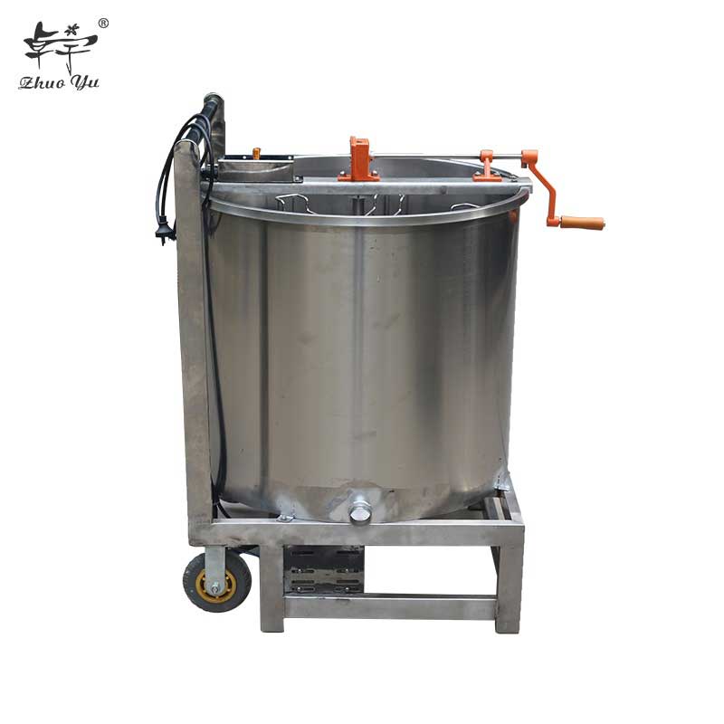 Hot Sale Honey Making Machine 8 Frames Manual/Electric Seamless Stainless Steel Honey Extractor