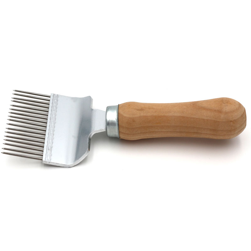 European style uncapping fork Wooden Handle Honey Uncapping Tools