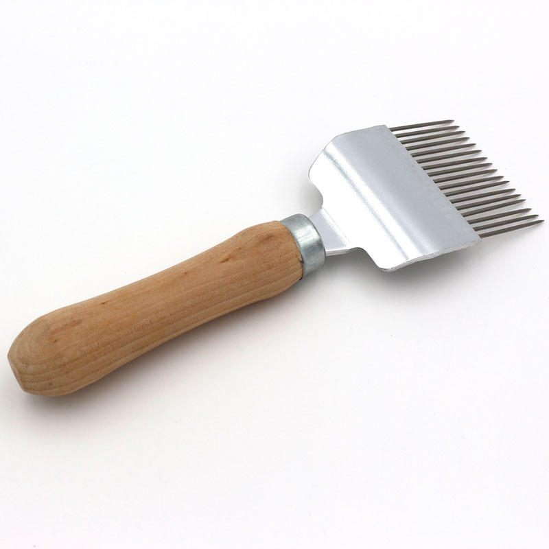 European style uncapping fork Wooden Handle Honey Uncapping Tools