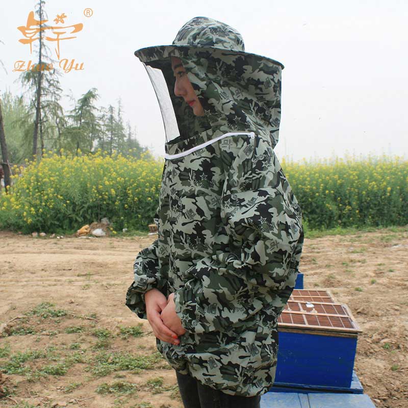 Cotton Coverall Hooded Beekeeping Ventilated Beekeepers Protective Clothing Honey Bee Clothes Suit for Beekeepers