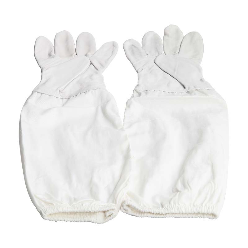 Beekeeping Gloves White Sheep Skin And Cotton