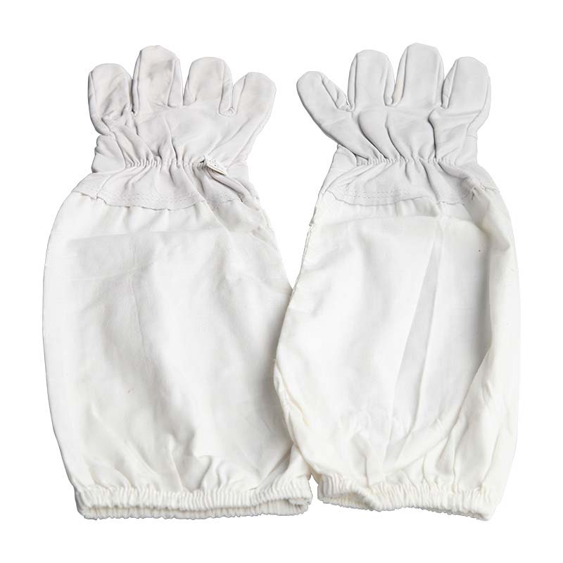 1 Pair Beekeeping Gloves White Sheep Skin And Cotton Breathable Material Bee Tools for Professional Apiculture Beekeeper