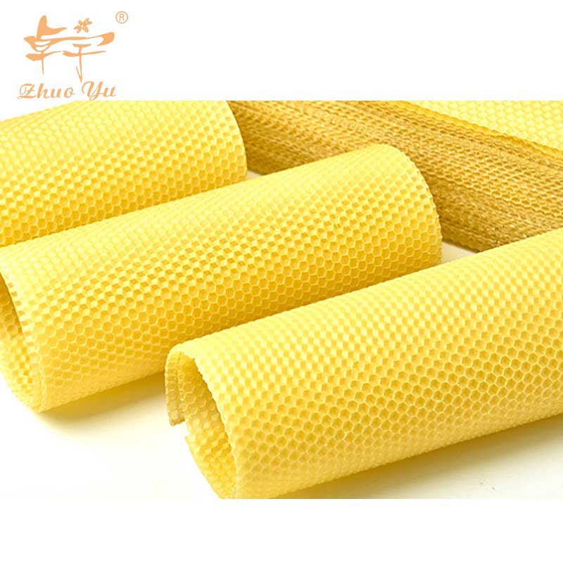 Beekeeping Tools Premium Grade Food Grade 100% Pure Yellow Beeswax Comb Foundation Sheet for Bee Frames