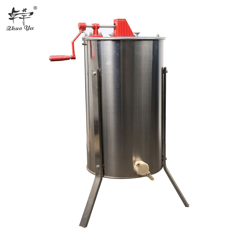 3 Frame Honey Extractor Stainless Steel Honey Spinner with Stand Beekeeping Pro Extraction Apiary Centrifuge Equipment