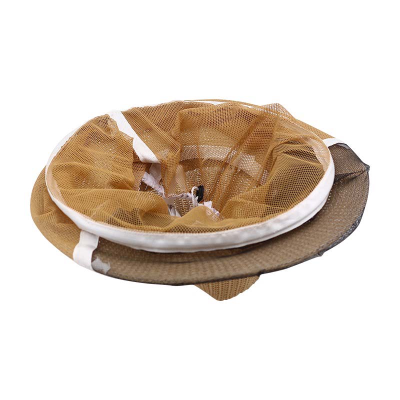 Brown Color Fiber Material Beekeeping Hat with Veil