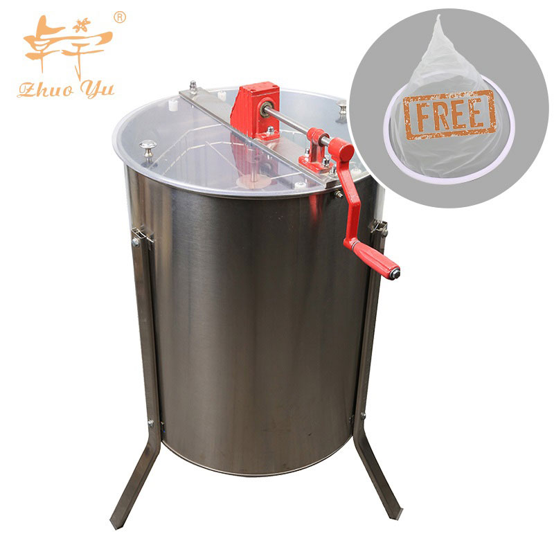 Beekeeping Equipment Bee Tools 4 Frames Automatic Manual Stainless Steel Honey Centrifuge Honey Extractor