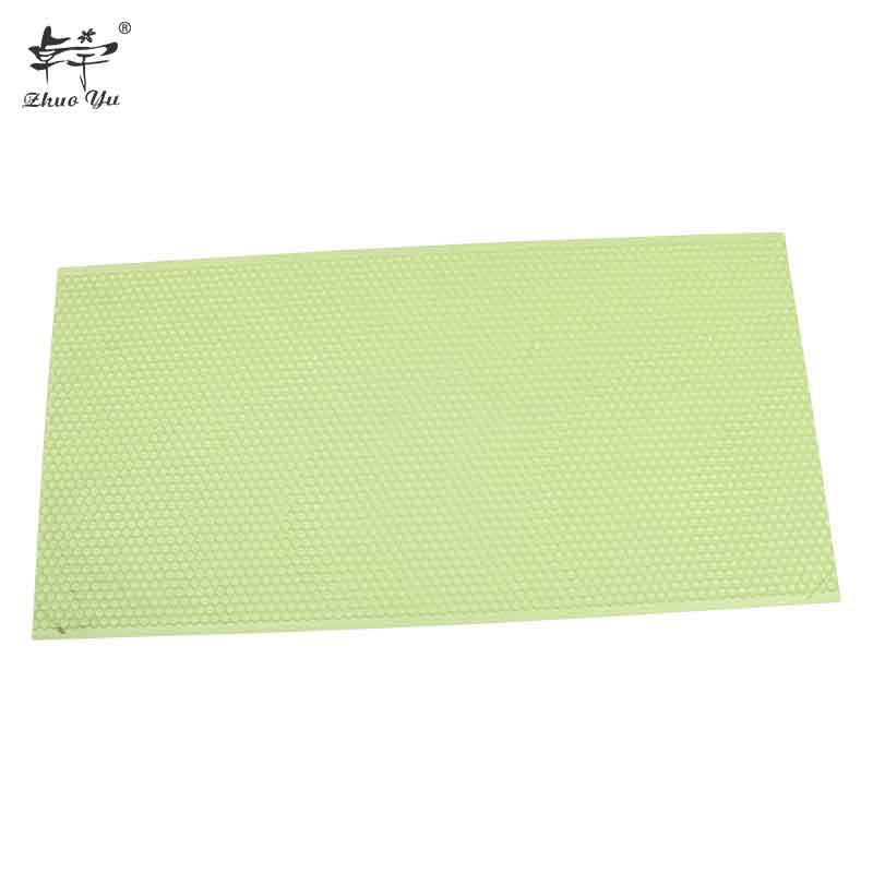 Green plastic beeswax foundation sheet