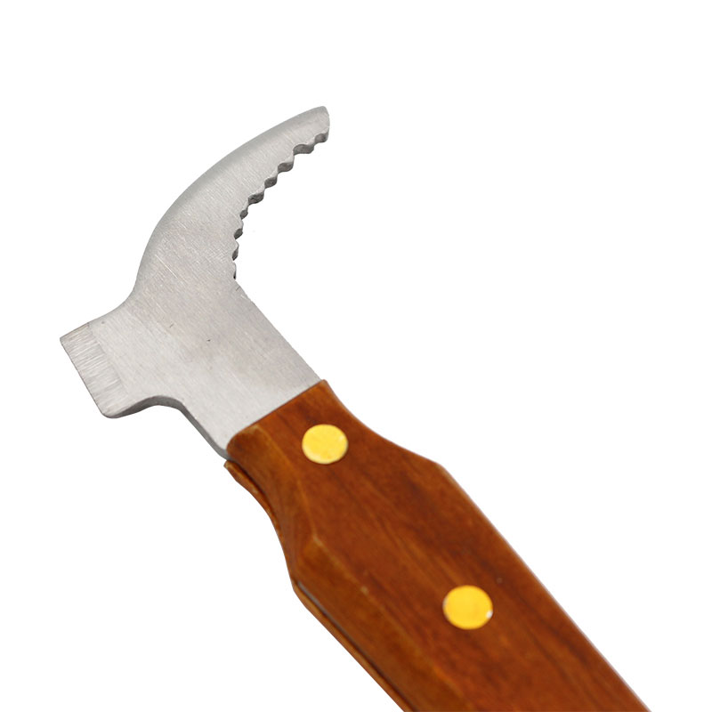 J Shape Hive Tool with Wooden Handle