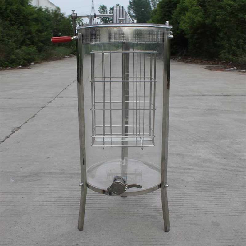 New Design Honey Processing Machine Acrylic Honey Centrifuge Transparent Manual Honey Extractor