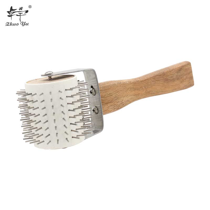 Wheel Uncapping Fork Gear Bee Honeycomb Rake Needle Roller Honey Extracting Tool Beekeeping Supplies Tools