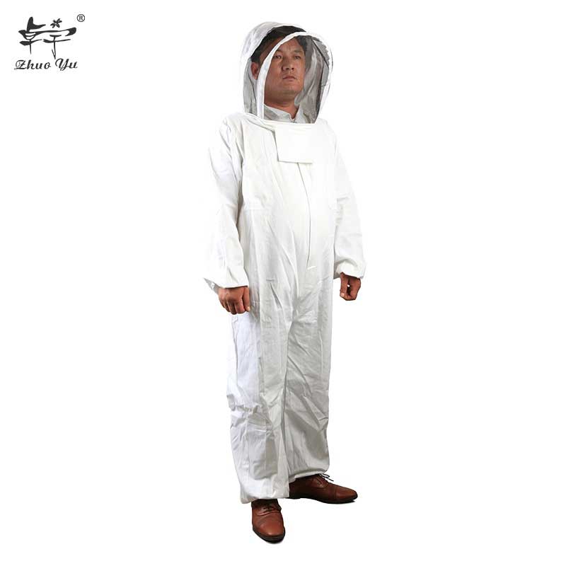 Professional Beekeeper Beekeeping Protective Veil Suit Smock Bee Hat Gloves Sleeves Full Body Set Safety Clothing