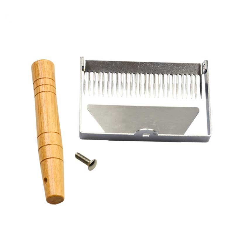 New Honeycomb Widen Honey Scraper Beekeeping tools Wood Handle Honey Uncapping Fork