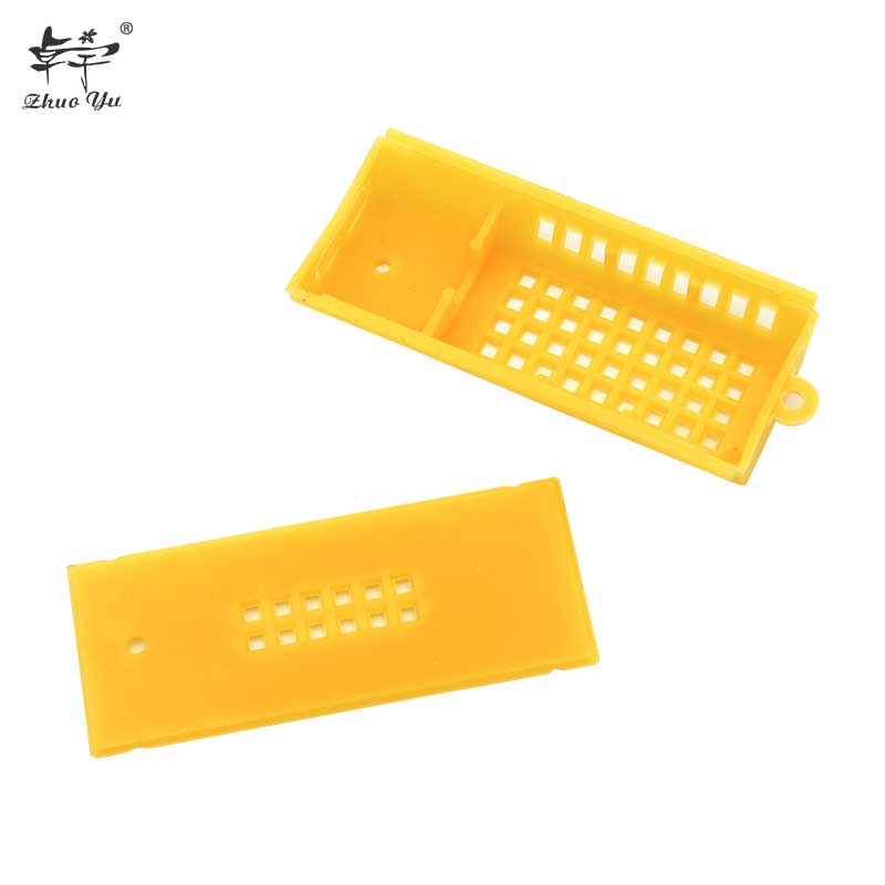 Beekeeping Transport Cages Bee Queen Rearing Cage Push-Pull Professional Beekeeper Equipments Yellow Apiculture