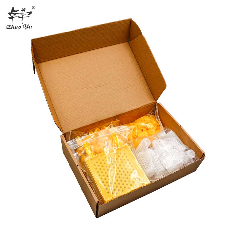 Complete Bee Queen Rearing Kit System Cultivating Box Beekeeping Catcher Tools Cell Cups Plastic Cage Supplies