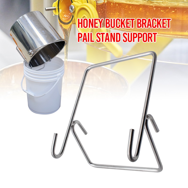 Honey Bucket Bracket Beekeeping Tool Honey Tank Stainless Steel Honey Pail Stand Support Beekeeper