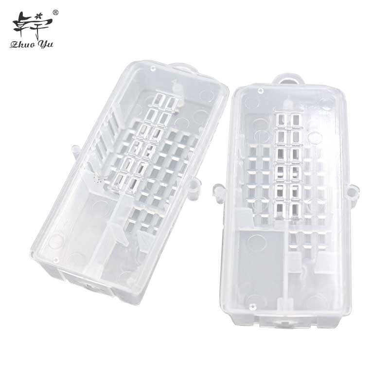 Export Slide Cover Queen Cage Push-Pull Queen Beehive Prisoners Bee Box Tools White Transparent Beekeeping Equipments