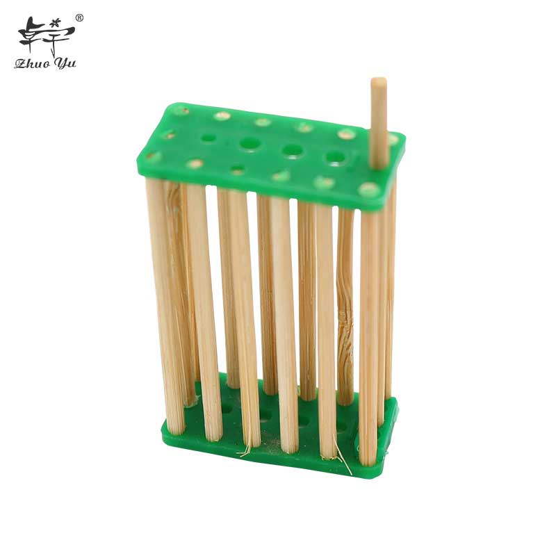 Bamboo Apis Cerana Honey Beehive Queen Cage Beekeeping Transport Net Cell Queen Bee Cage