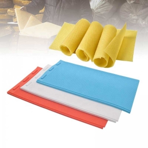 硅胶巢础模具-6 Beeswax Sheet Mold Silicone Beeswax Foundation Mould for Press Embosser Machine Comb Making Mold Press Tool For Beekeeper